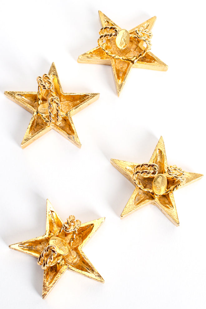 Vintage William deLillo Gold Star Power Rings backside at Recess Los Angeles