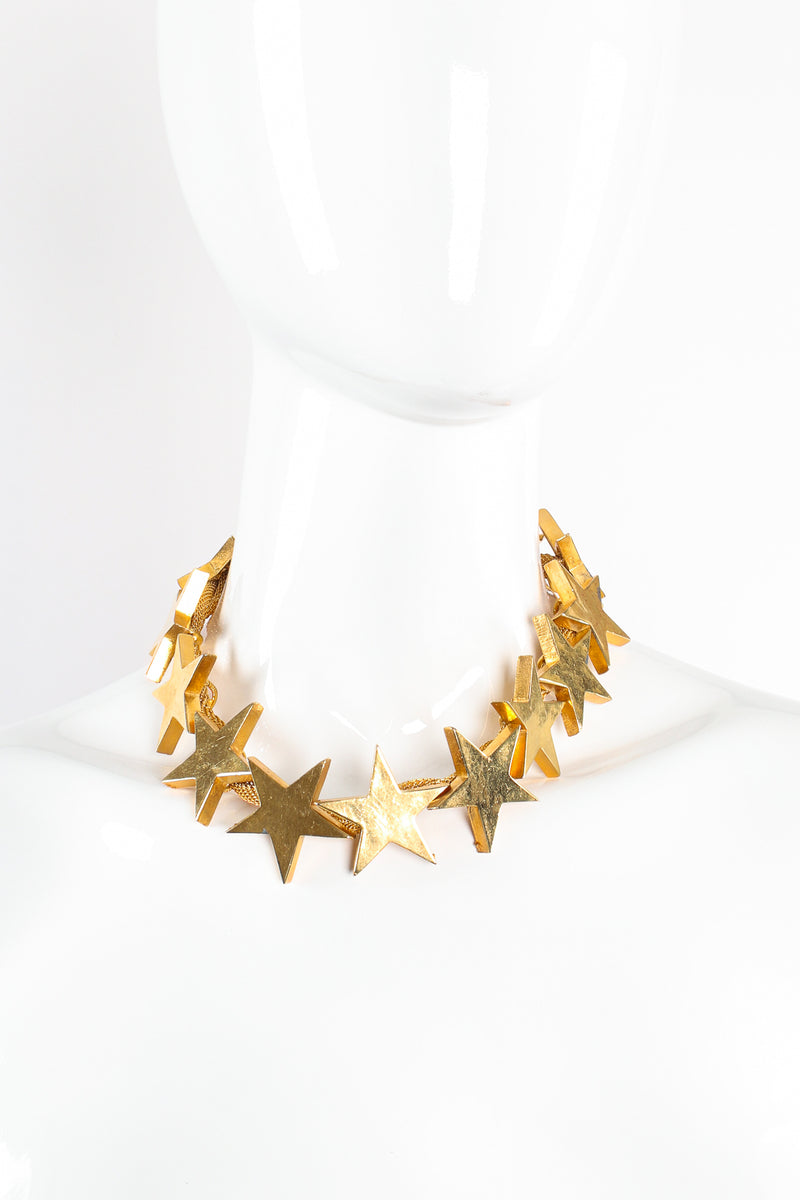 Vintage William deLillo Star Collar Necklace on mannequin at Recess Los Angeles