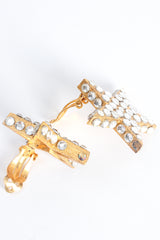 Vintage William deLillo Rhinestone Star Earrings Set missing stones at Recess Los Angeles