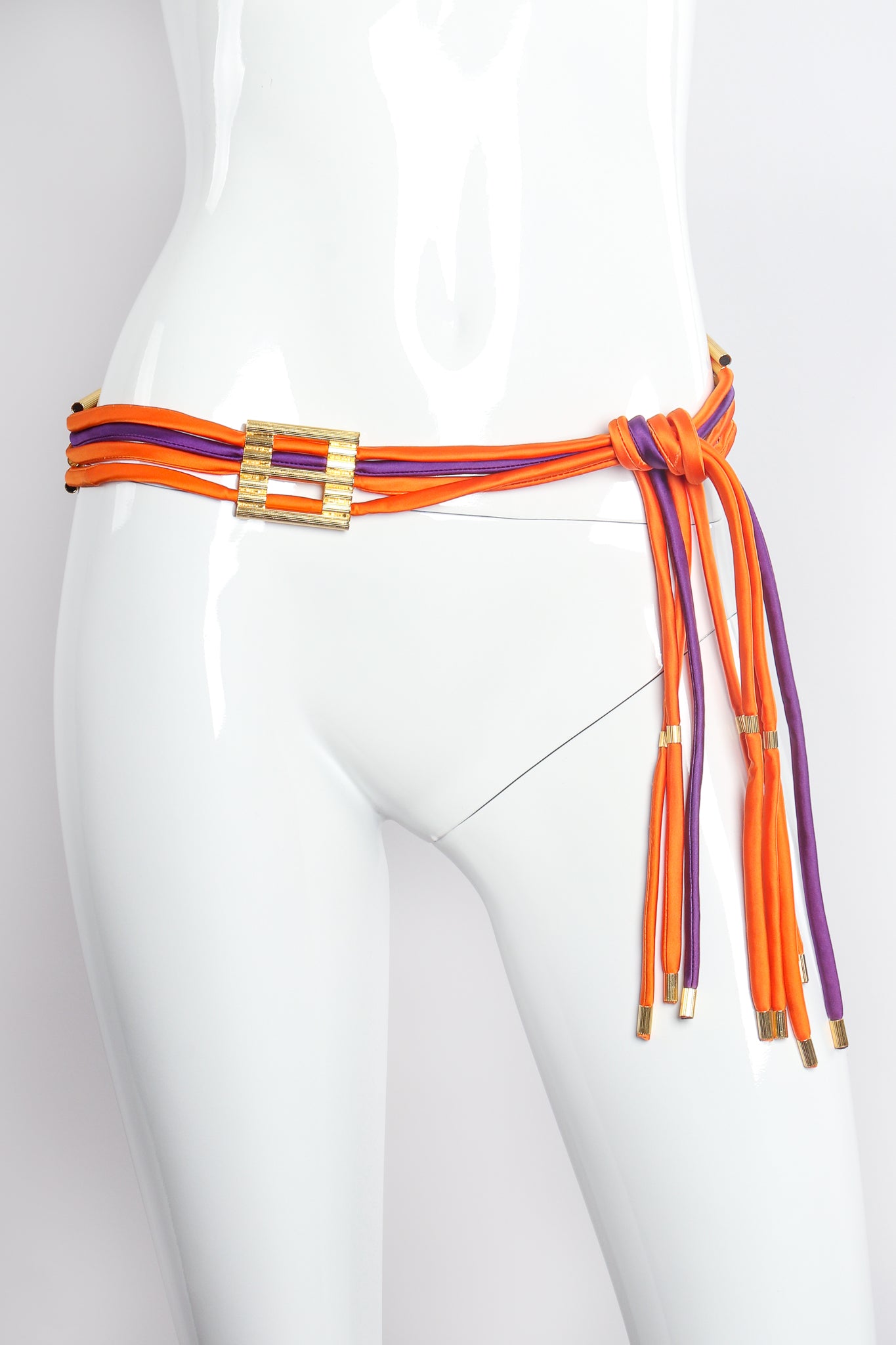 Vintage William deLillo 4-Strand Spaghetti Rope Belt on mannequin at Recess Los Angeles