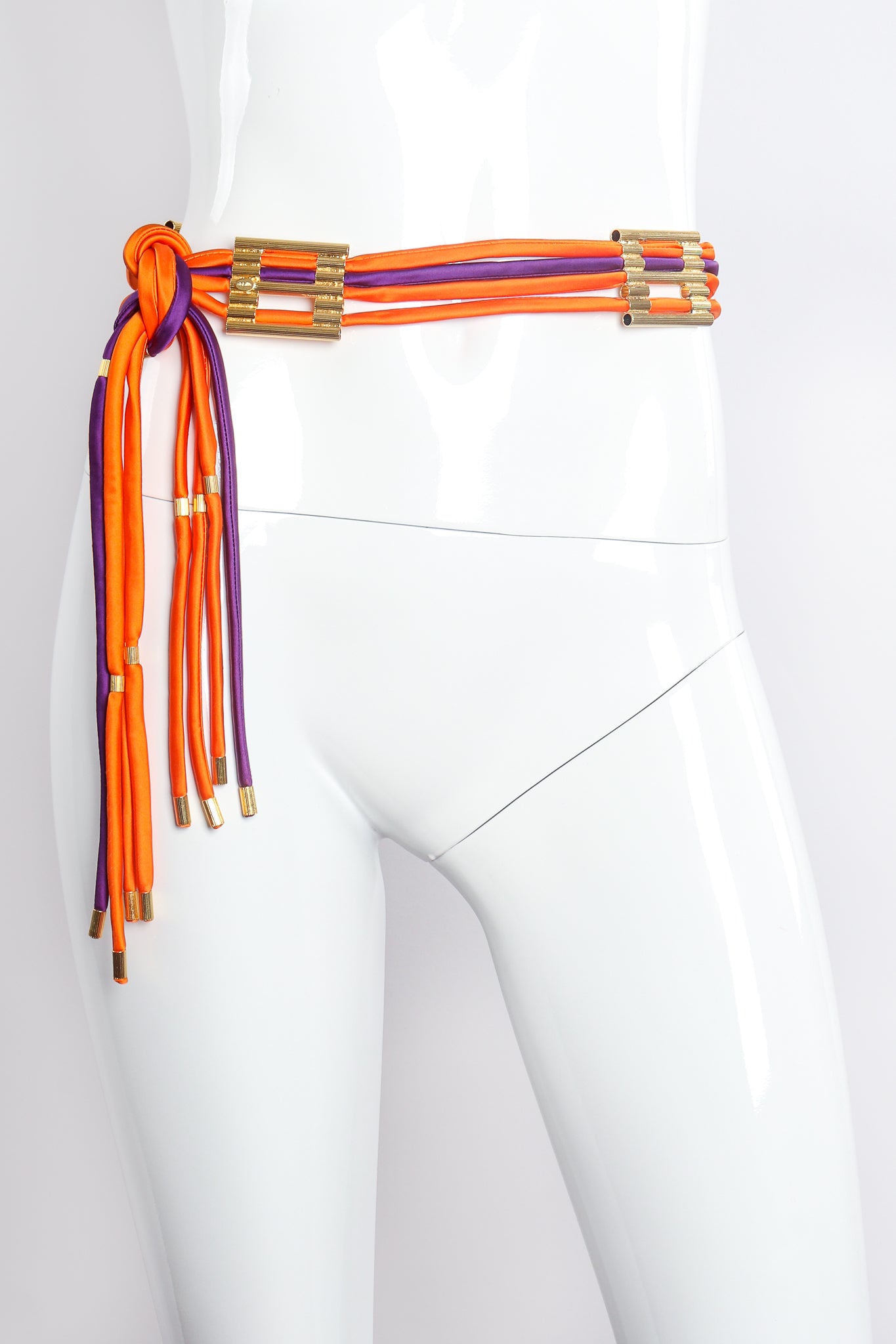 Vintage William deLillo 4-Strand Spaghetti Rope Belt on mannequin at Recess Los Angeles