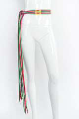 Vintage William deLillo Ultra Long 7-Strand Spaghetti Rope Belt on mannequin at Recess Los Angeles