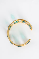 Vintage William deLillo Emerald 8-Stone Armband overhead at Recess Los Angeles