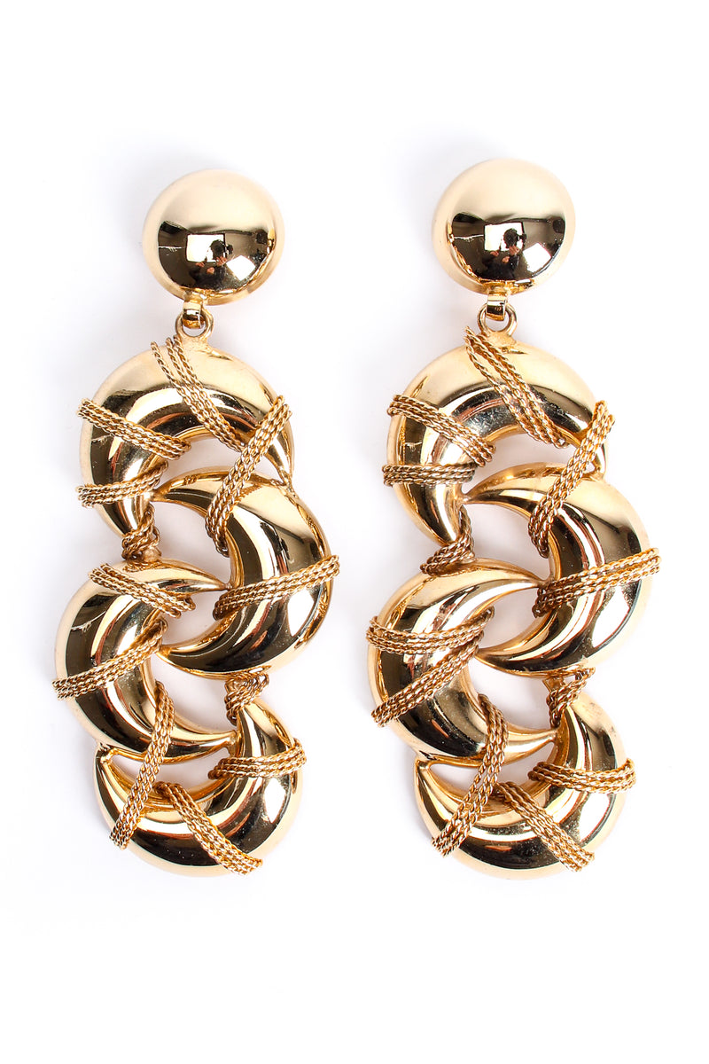 Vintage Golden Crescent Moon Earrings at Recess Los Angeles