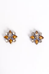 Crystal Arabesque Flower Earrings