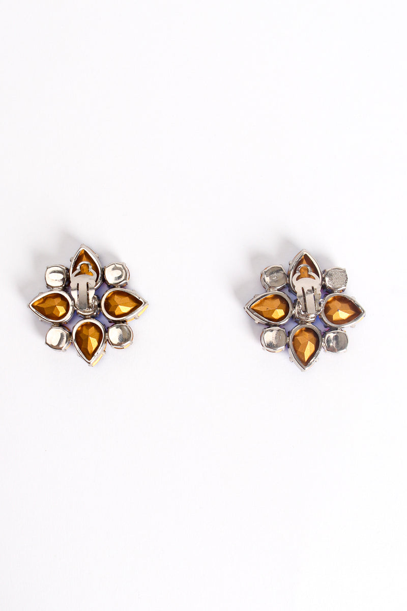 Crystal Arabesque Flower Earrings