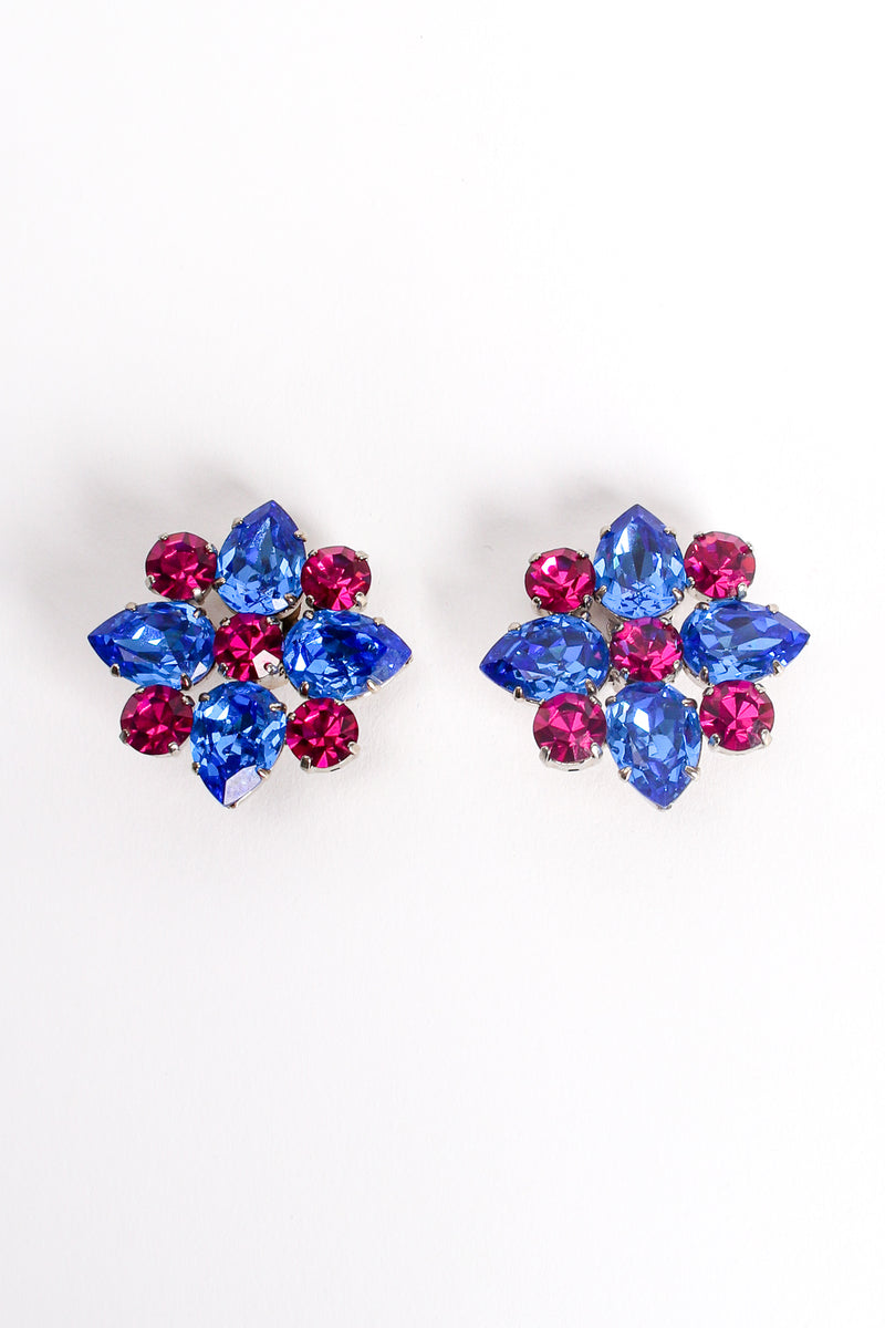 Crystal Arabesque Flower Earrings