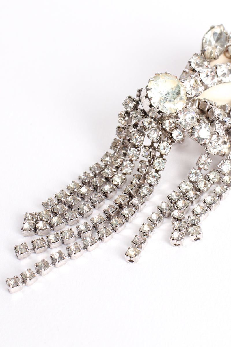 Vintage Crystal Fringed Wing Earrings fringe at Recess Los Angeles