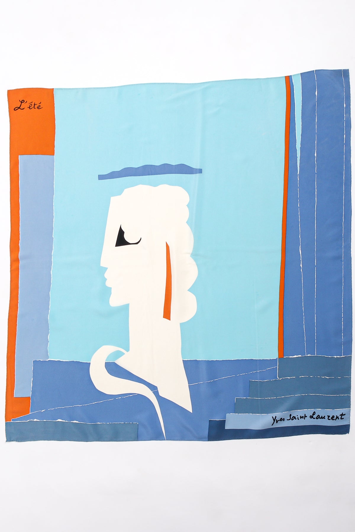 Vintage Yves Saint Laurent 1982 Met Les Quatre Saisons 4pc Scarf