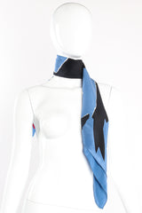 Vintage Yves Saint Laurent 1982 Les Quatre Saisons L'Hiver Scarf on mannequin @ Recess LA