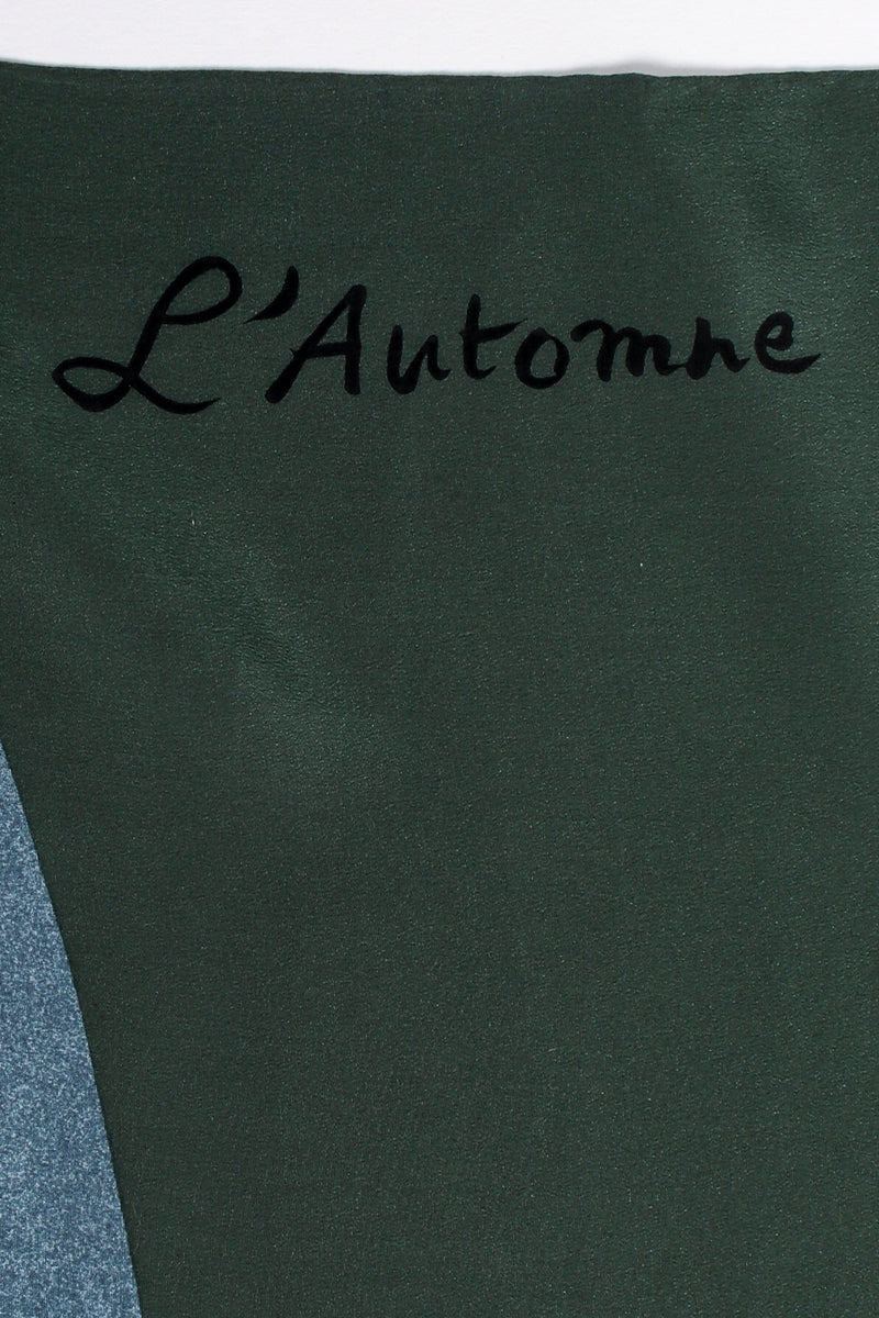 Vintage Yves Saint Laurent 1982 Les Quatre Saisons Complete Set L'Automne Scarf @ Recess LA