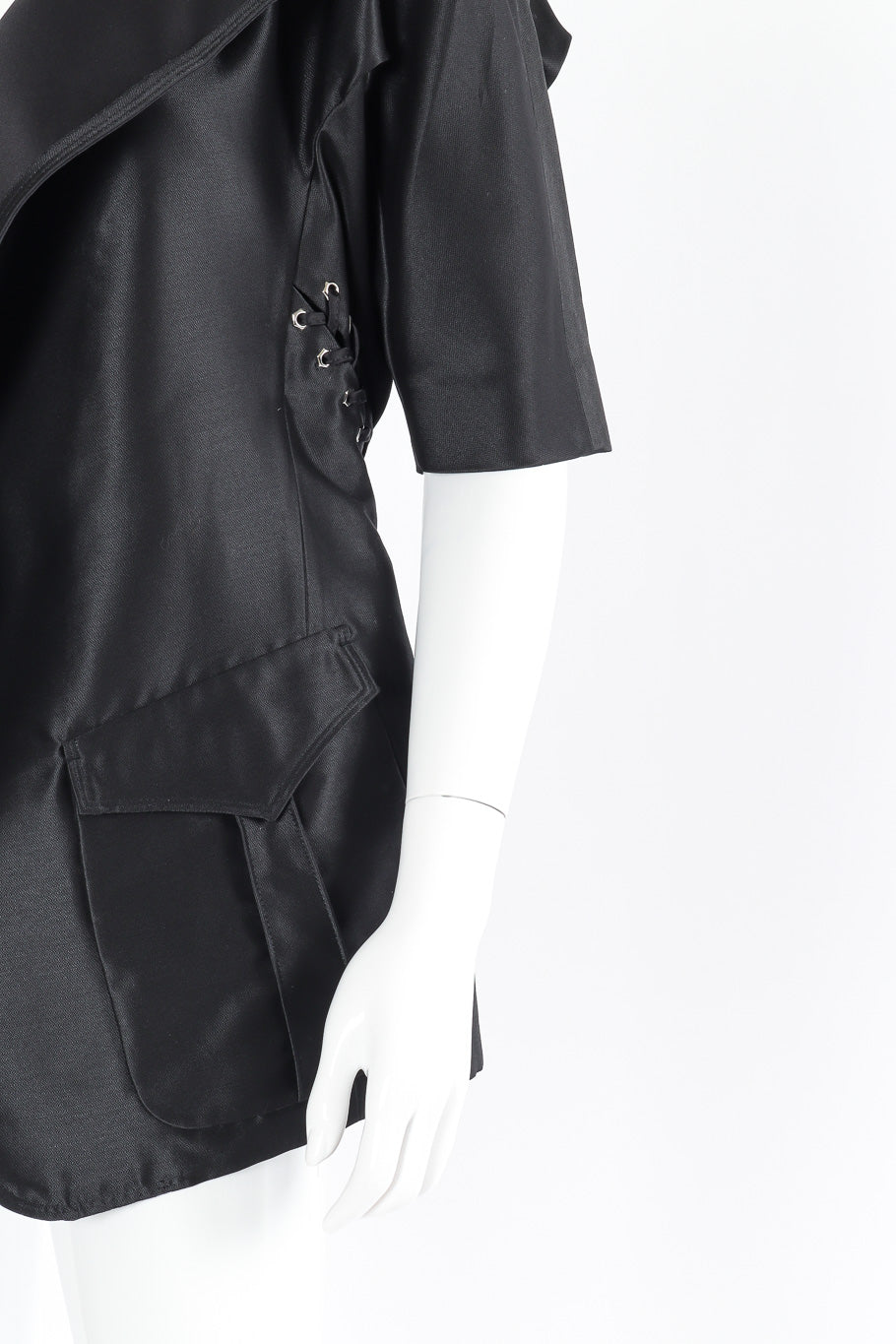 Grommet jacket by Yves Saint Laurent mannequin side and sleeve  @recessla