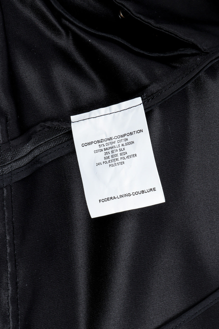 Grommet jacket by Yves Saint Laurent composition tag  @recessla
