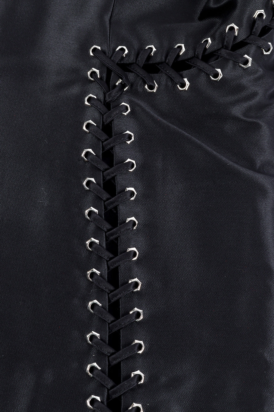 Grommet jacket by Yves Saint Laurent grommet detail  @recessla
