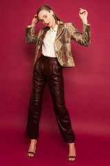 Vintage Bill Blass Ombré Snakeskin Blazer on Model @ Recess Los Angeles