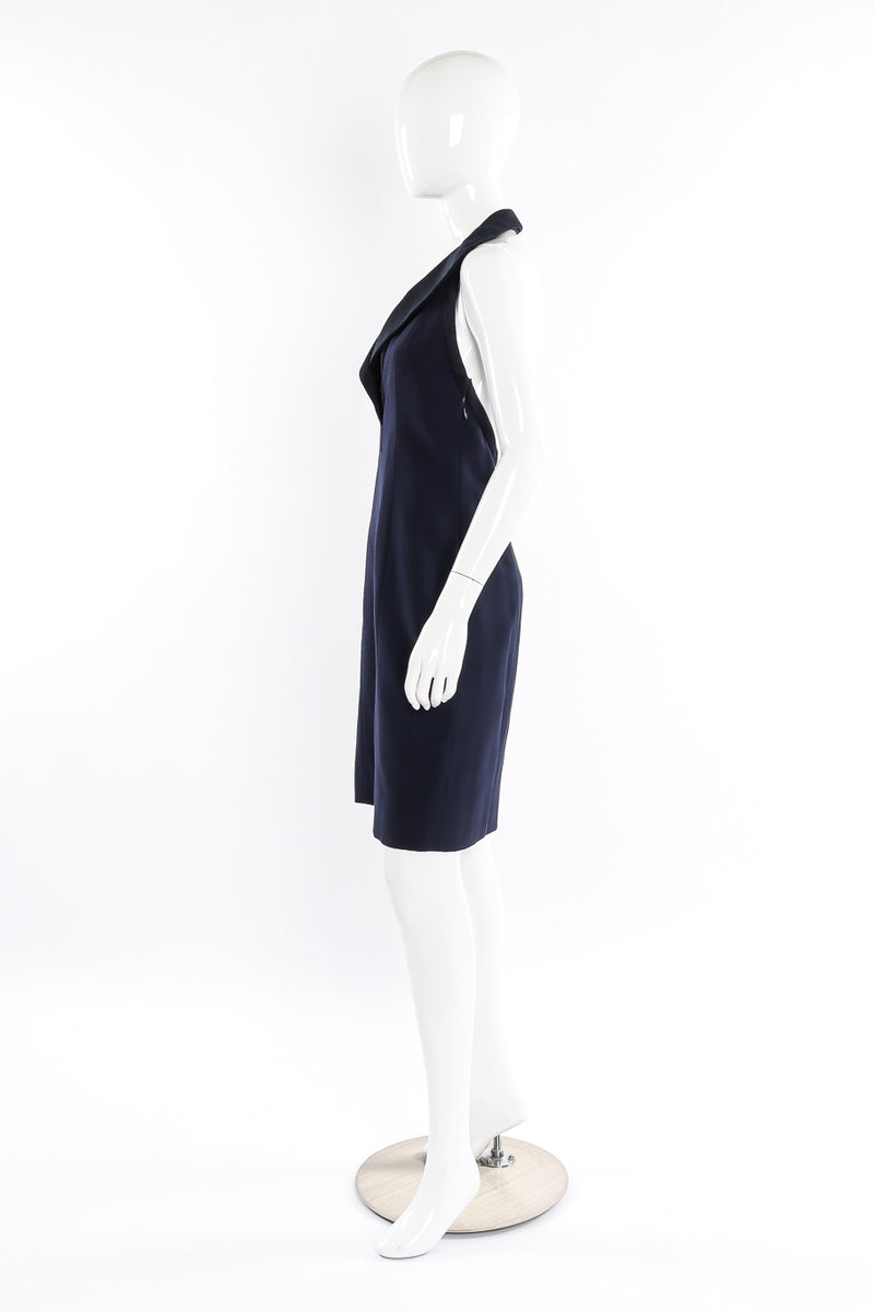 saint laurent halter dress SAINT LAURENT - Halter V long dress | Leam Roma