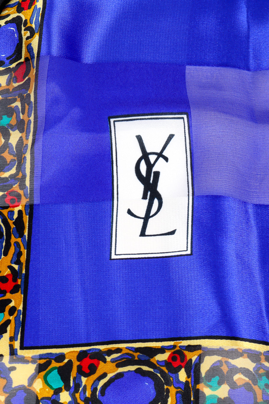 Yves Saint Laurent Jewel Scarf YSL Label @recessla