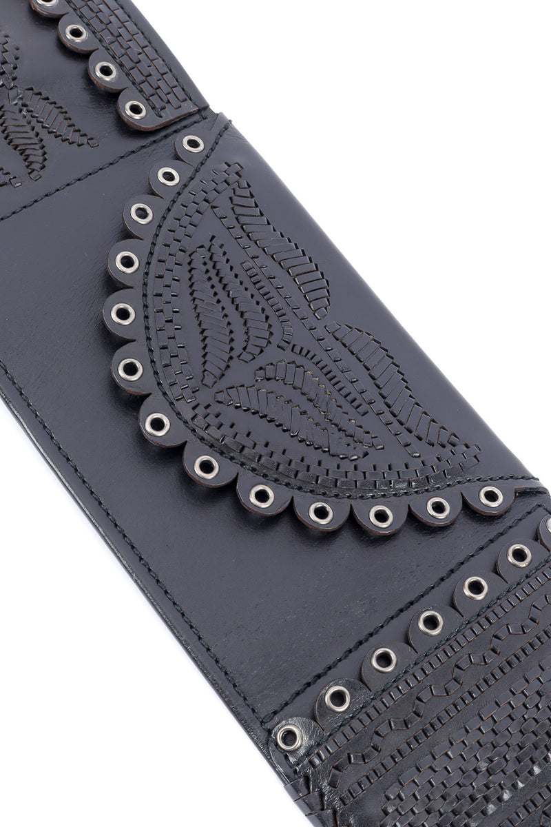 Yves Saint Laurent woven pocket waist belt detail @recessla