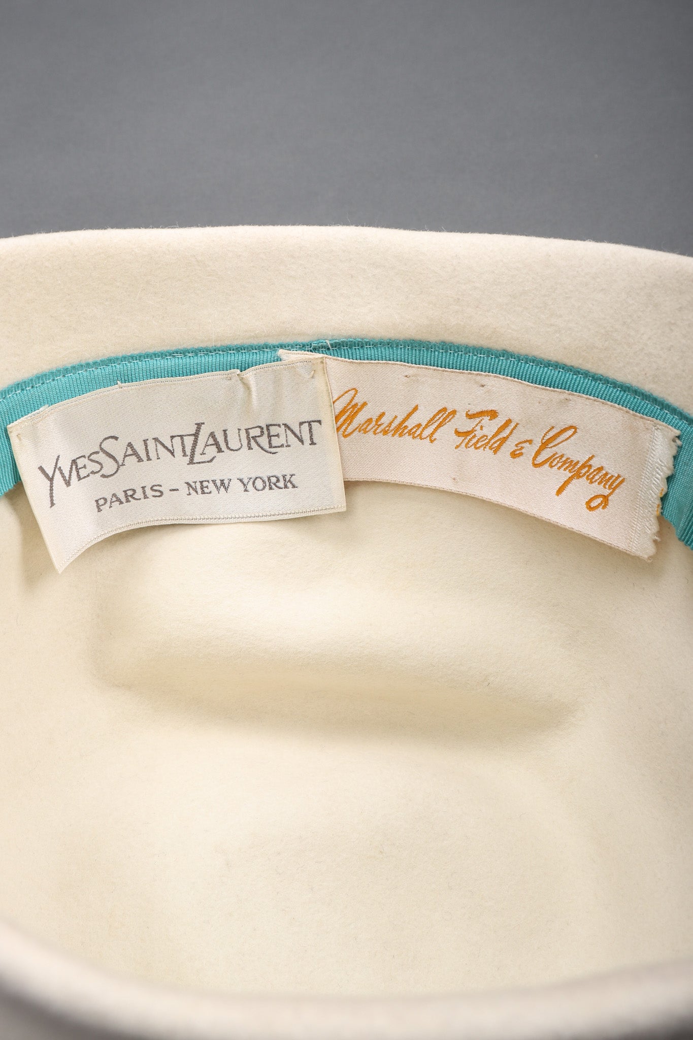 Recess Los Angeles Vintage YSL Yves Saint Laurent Fringed Cloche Casque Bridal Wedding Hat