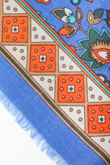 Recess Designer Consignment Vintage Yves Saint Laurent YSL Flourish Folk Russian Collection Silk Scarf Los Angeles Resale