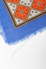 Recess Designer Consignment Vintage Yves Saint Laurent YSL Flourish Folk Russian Collection Silk Scarf Los Angeles Resale