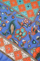 Recess Designer Consignment Vintage Yves Saint Laurent YSL Flourish Folk Russian Collection Silk Scarf Los Angeles Resale