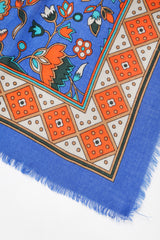 Recess Designer Consignment Vintage Yves Saint Laurent YSL Flourish Folk Russian Collection Silk Scarf Los Angeles Resale