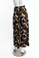 Vintage Yves Saint Laurent YSL Cropped Wide Leg Animal Safari Pant on Mannequin back at Recess LA