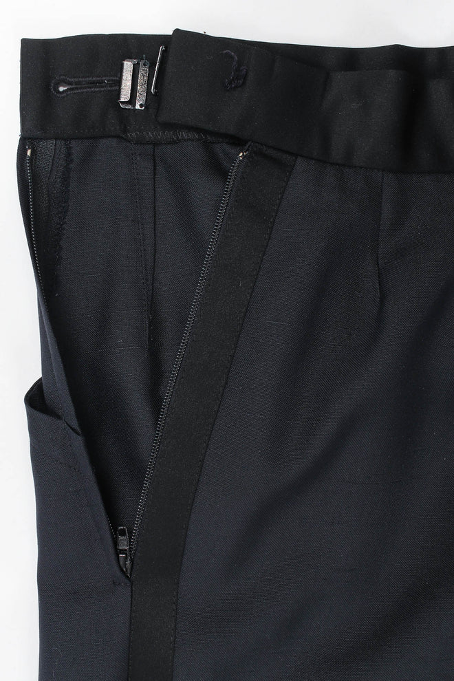 Vintage Yves Saint Laurent Wool Tux Pant waist opening @ Recess LA