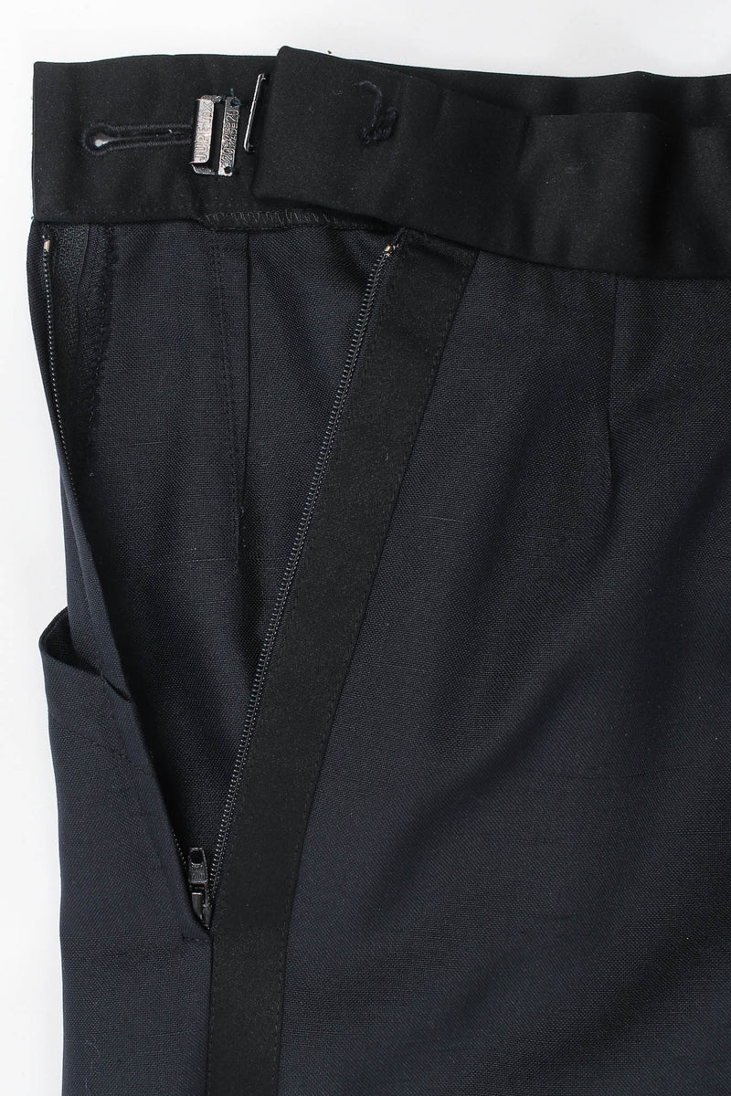 Vintage Yves Saint Laurent Wool Tux Pant waist opening @ Recess LA