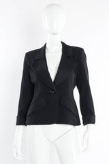 Vintage Yves Saint Laurent 1990s Wool Tuxedo Jacket mannequin front @ Recess LA