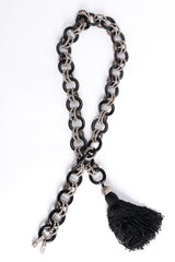 Vintage Yves Saint Laurent YSL Bakelite Ball Chain Tassel Belt at Recess Los Angeles