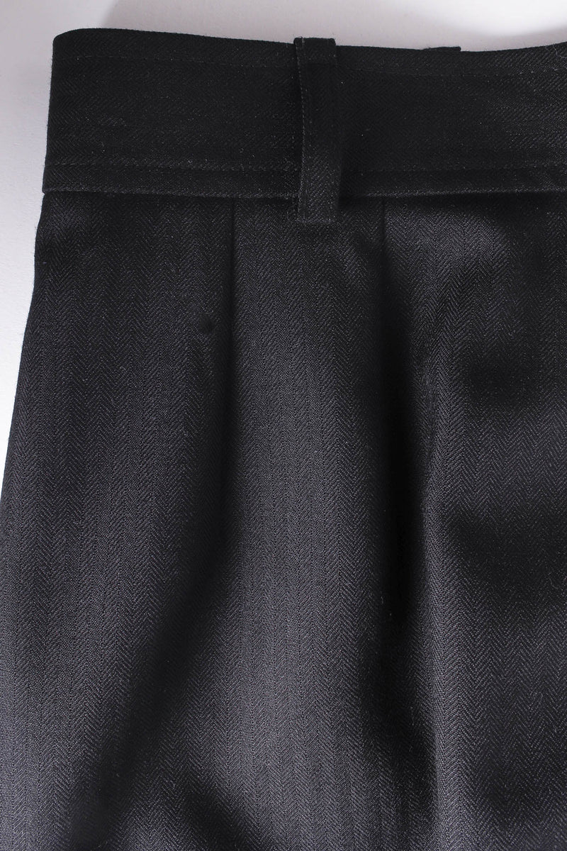 Vintage Yves Saint Laurent 1990s Wool Tux Blazer & Pant Set pant belt loops @ Recess LA