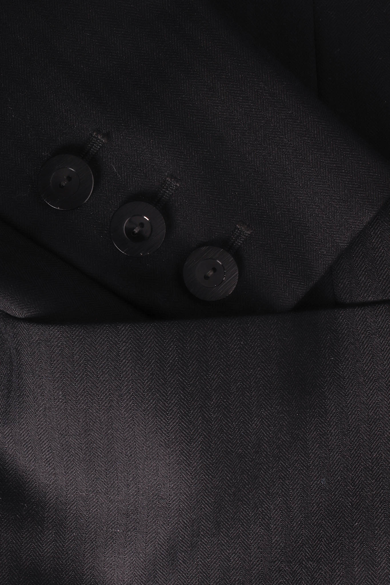 Vintage Yves Saint Laurent 1990s Wool Tux Blazer & Pant Set sleeve buttons @ Recess LA