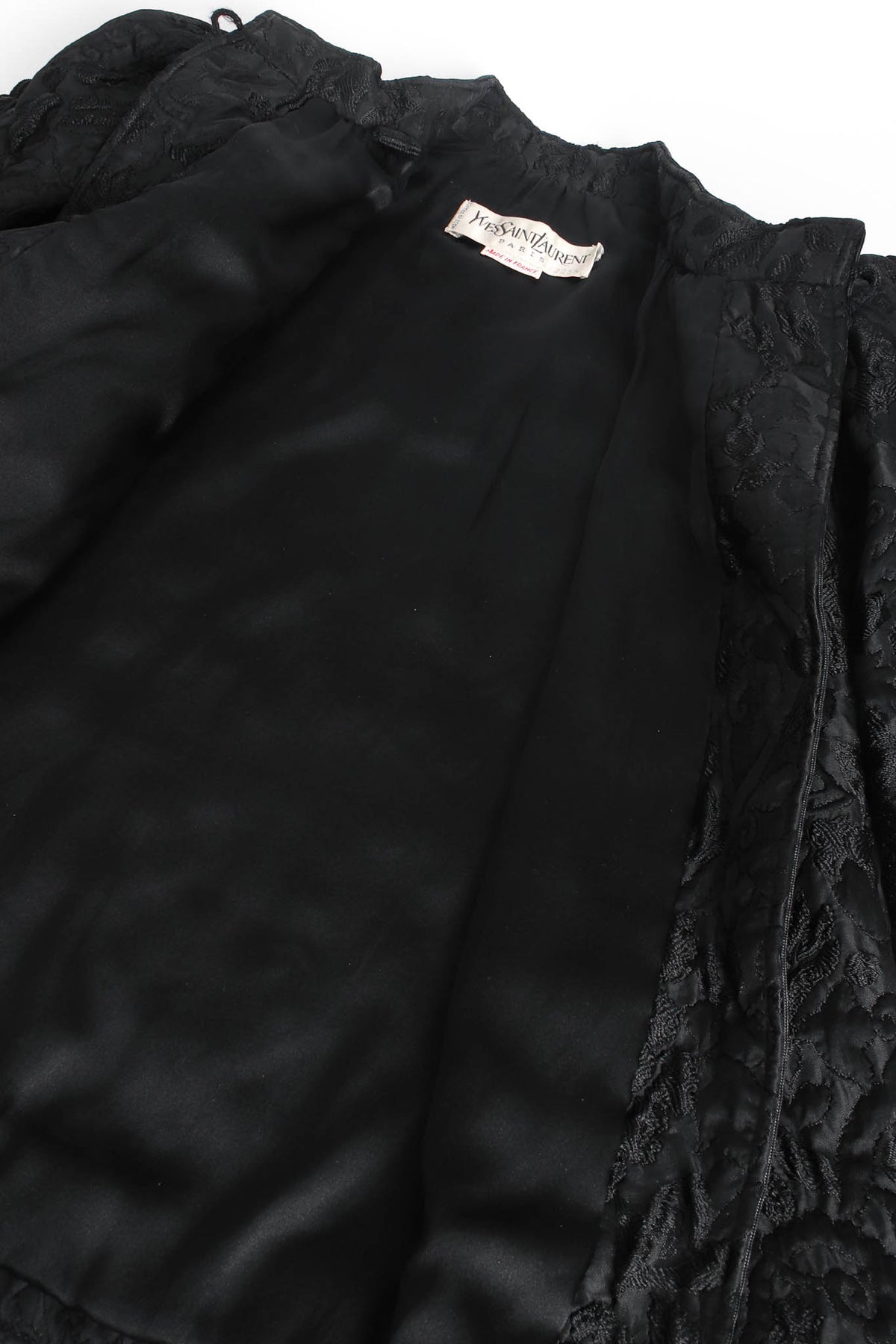 YSLblackquiltedtogglefoldjacke