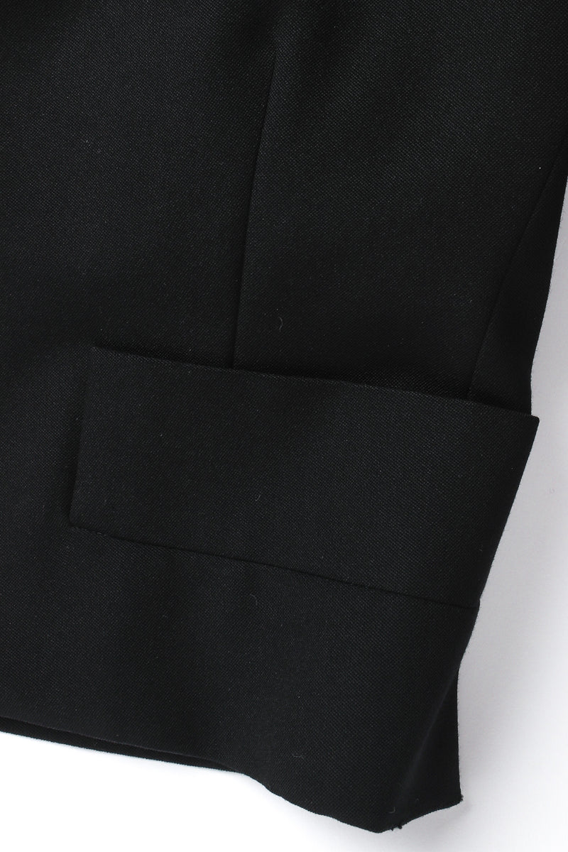 Vintage Yves Saint Laurent Crop Blazer & Pant Tuxedo Set jacket pocket @ Recess LA