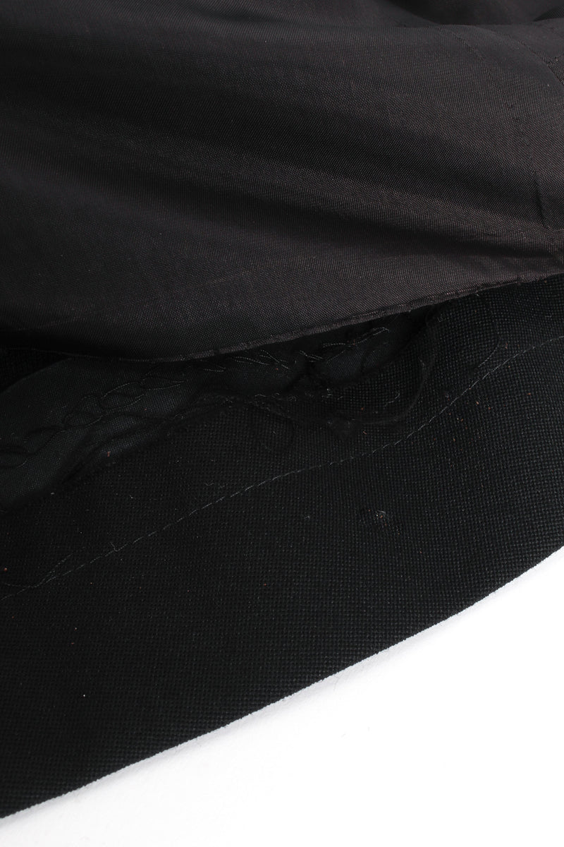 Vintage Yves Saint Laurent Crop Blazer & Pant Tuxedo Set jacket hem coming unstitched @ Recess LA