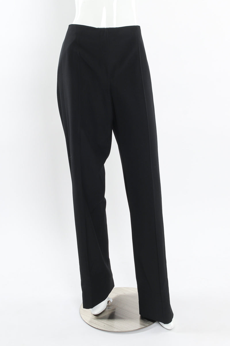 Vintage Yves Saint Laurent Crop Blazer & Pant Tuxedo Set mannequin front pant @ Recess LA
