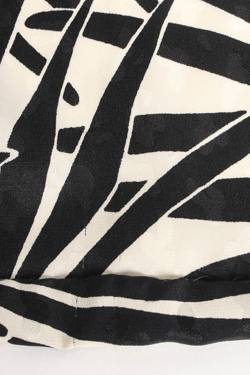 Vintage Saint Laurent Palm Leaves Silk Maxi Skirt small hem fabric run @ Recess Los Angeles