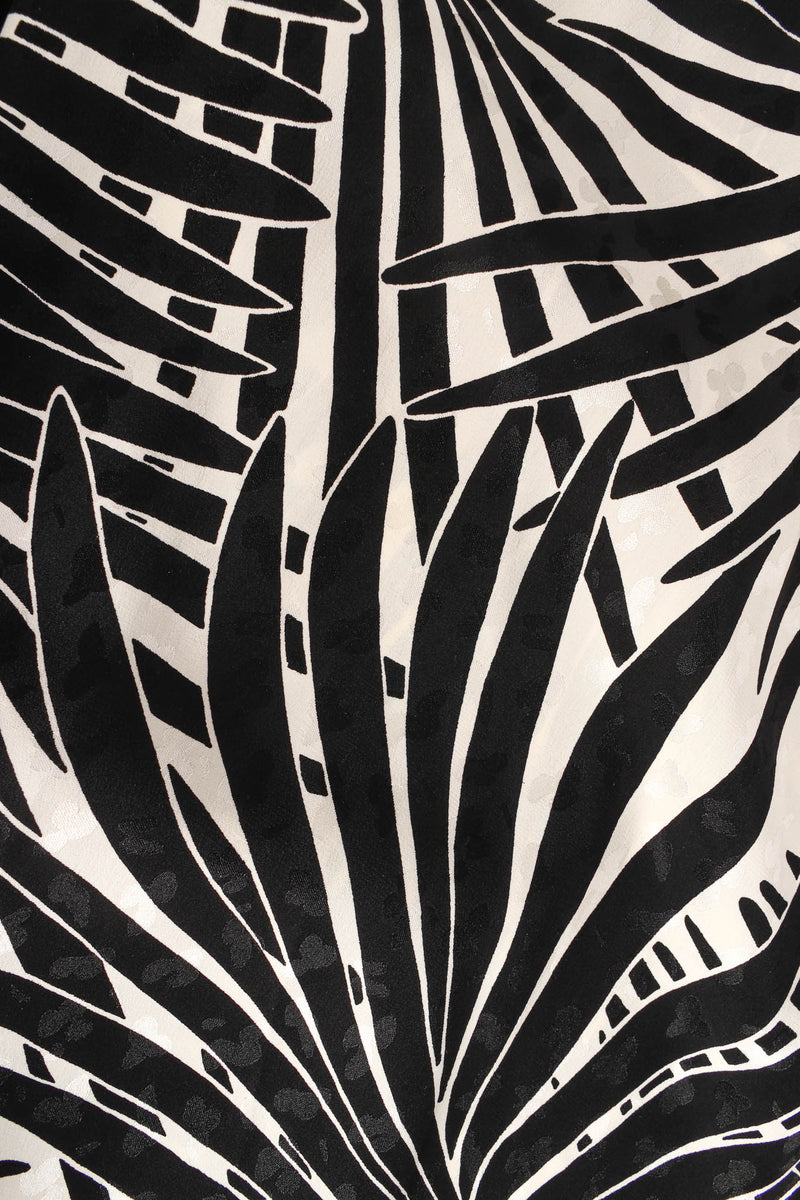 Vintage Saint Laurent Palm Leaves Silk Maxi Skirt king palm leaf print @ Recess Los Angeles