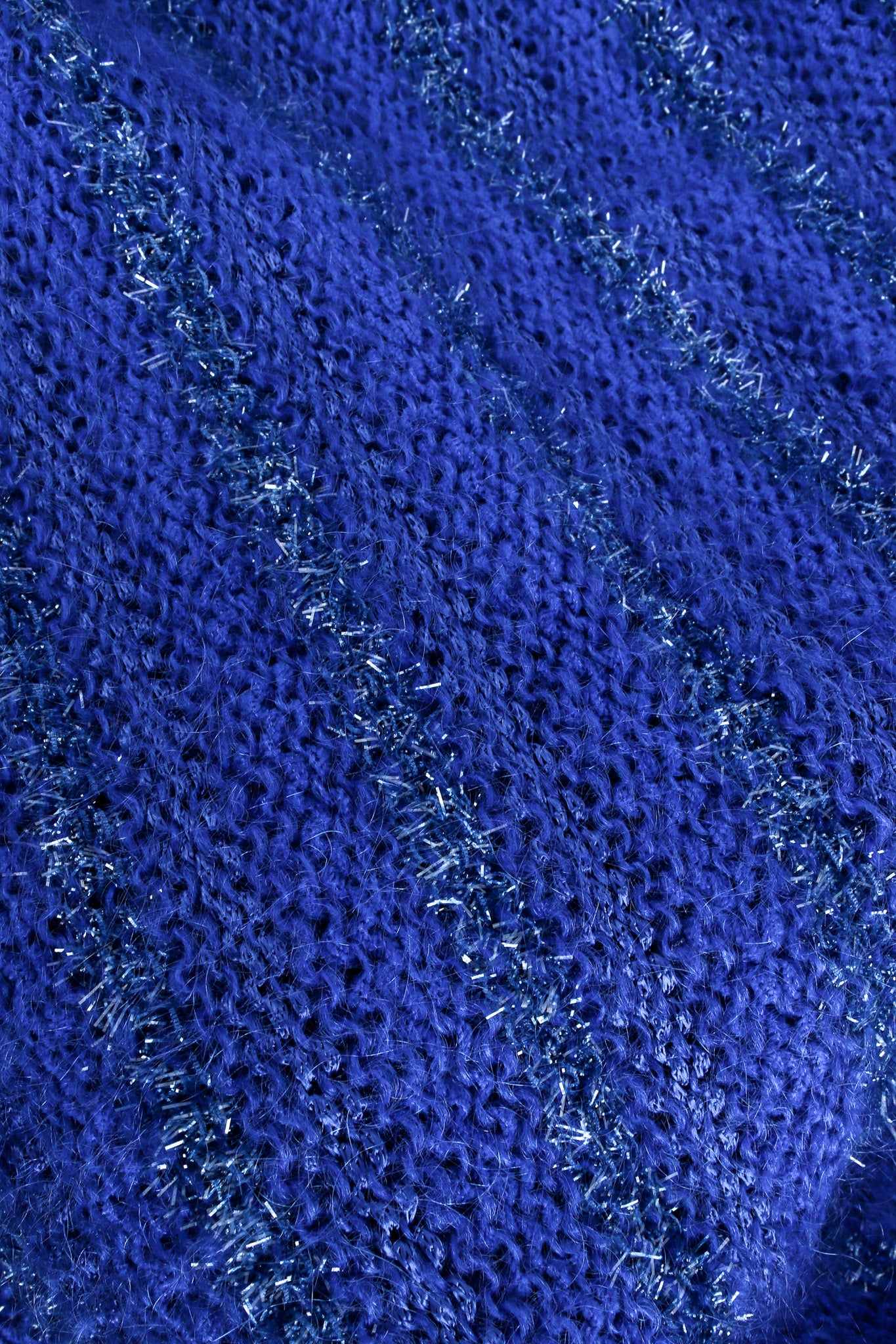 Vintage Yves Saint Laurent Stripe Wool Blend Sweater fabric close up @ Recess LA