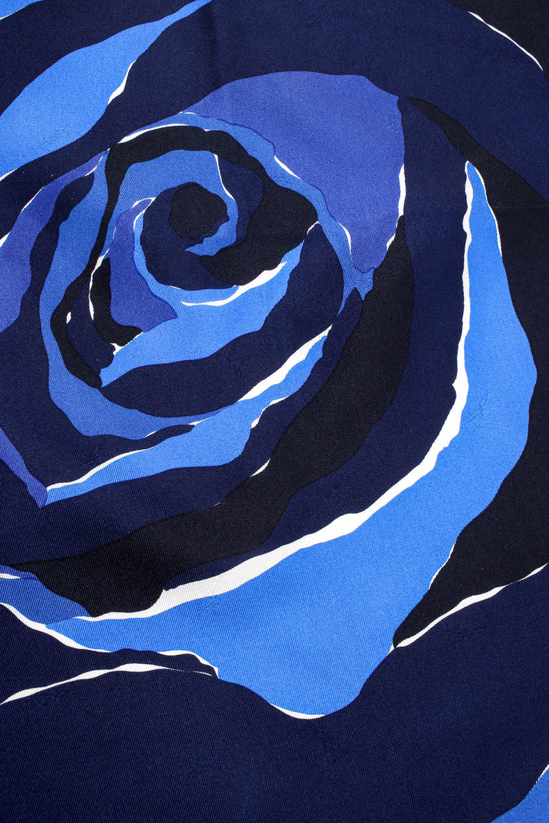 Vintage Yves Saint Laurent YSL Graphic Rose Print Scarf crop at Recess LA