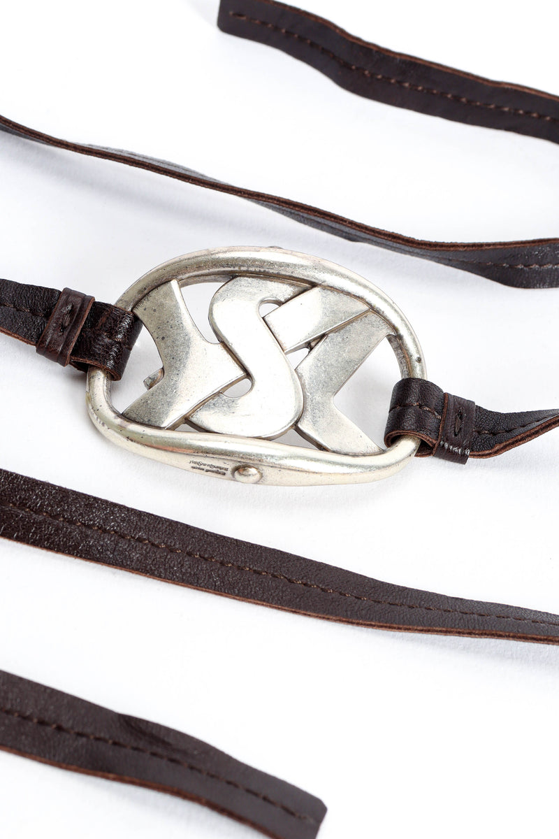 Vintage Saint Laurent YSL Logo Tie Belt – Recess