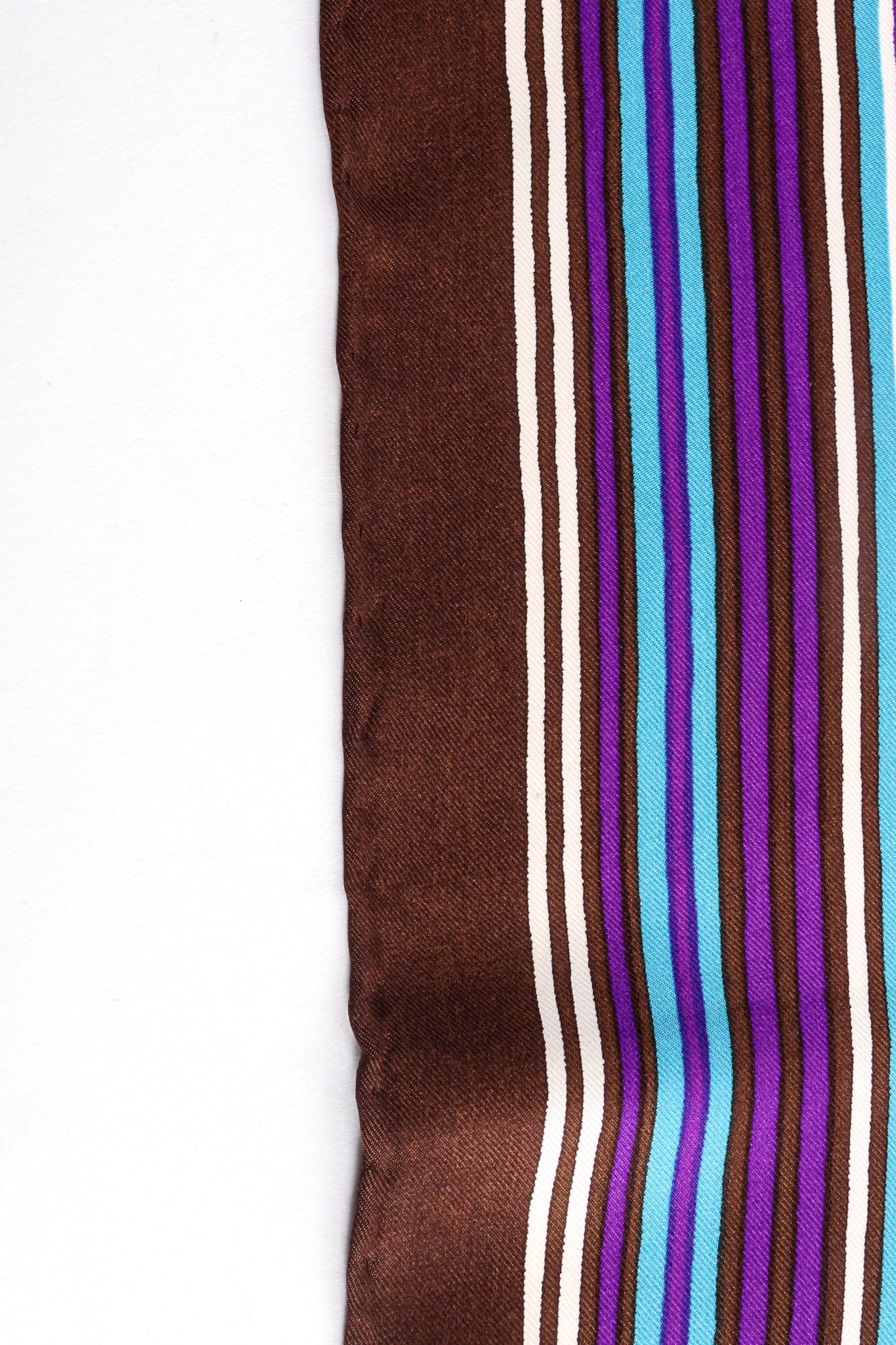 Vintage Yves Saint Laurent YSL Bayadere Stripe Scarf rolled hem at Recess Los Angeles