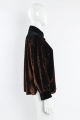 Vintage Saint Laurent Velvet Cheetah Burnout Top mannequin side @ Recess Los Angeles