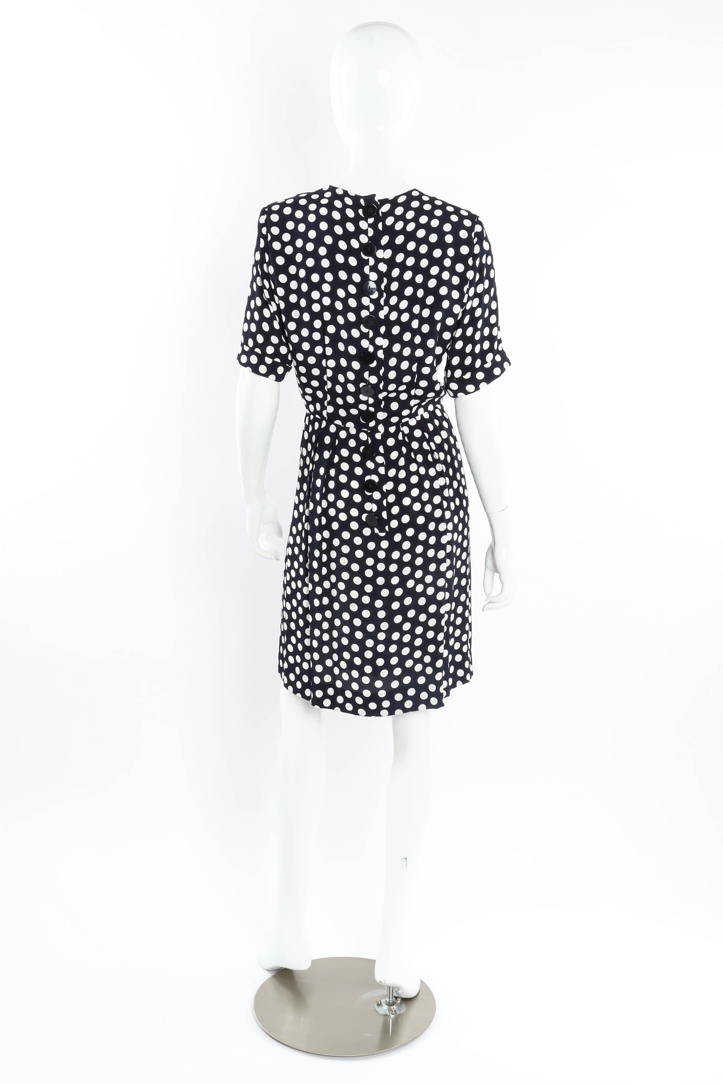 Polka Dot Pleat Dress