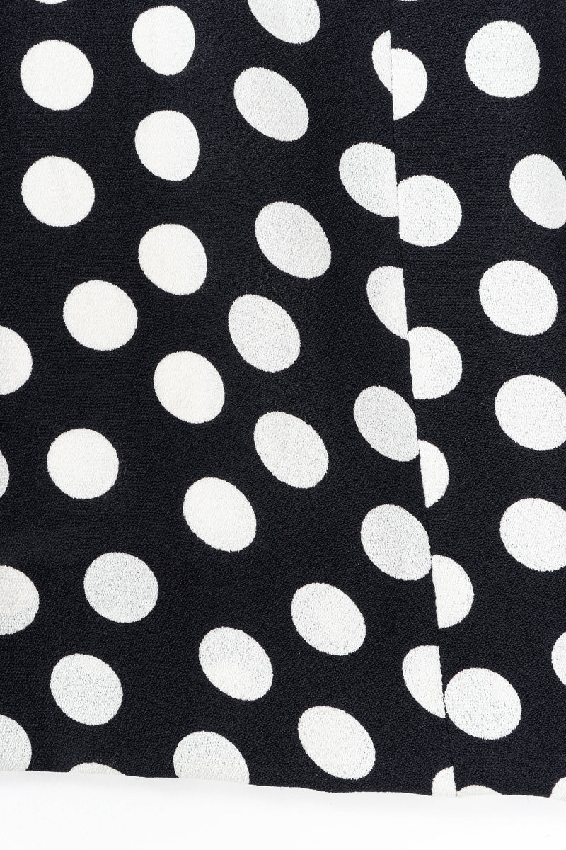 1980 Vintage YSL Polka Dot Pleat Dress dot print close @ Recess LA