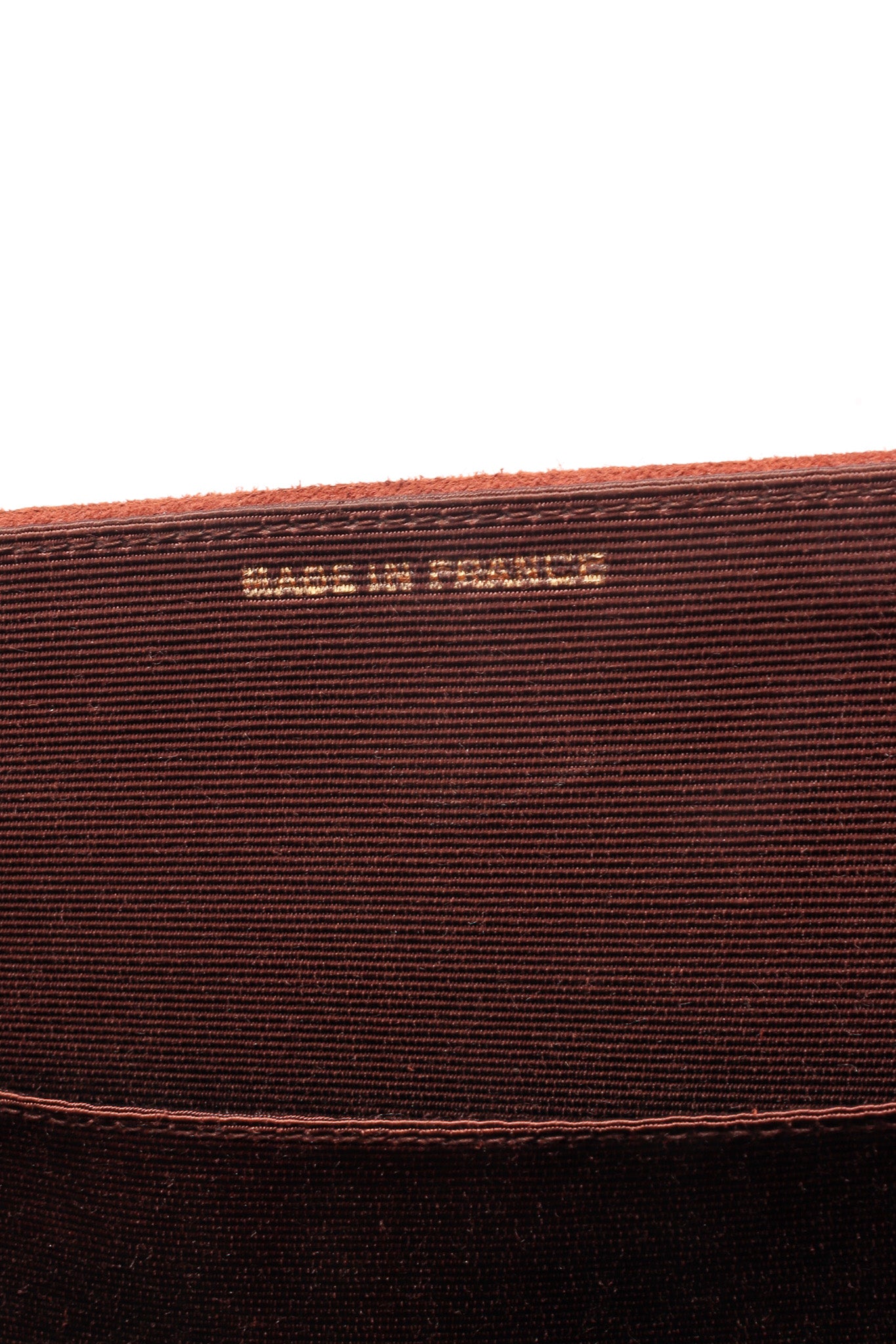 Vintage Yves Saint Laurent Filigree Suede Saddle Bag signed made in France @ Recess Los Angeles
