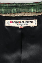 Vintage Saint Laurent Festive Lamé Stripe Bolero tag @ Recess Los Angeles