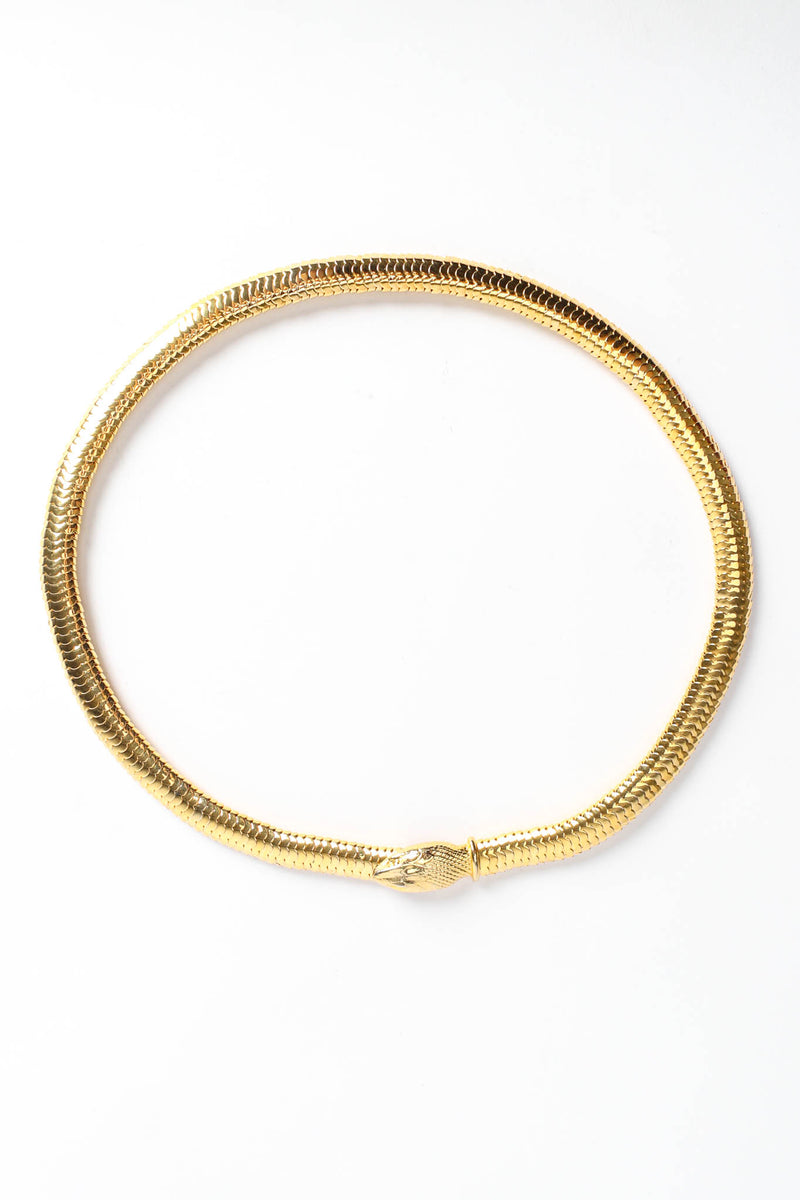 Vintage YSL Slinky Snake Link Metal Belt/Necklace clasped at Recess Los Angeles